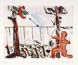 Artist: Fransella, Graham. | Title: Archer. | Date: 1984 | Technique: etching and aquatint printed in colour | Copyright: Courtesy of the artist
