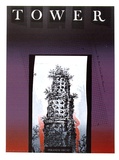 Artist: Warner, Lynda. | Title: Tower. Piranesi decay. | Date: 1984 | Technique: screenprint, printed in colour, from four stencils