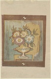 Artist: b'Clifton, Nancy.' | Title: b'Still life flowers.' | Date: c.1958 | Technique: b'linocut, printed in colour, from mutliple blocks'