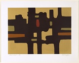 Title: b'Dark edifice' | Date: 1974 | Technique: b'screenprint, printed in colour, from multiple screens'