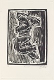 Artist: b'Pratt, John.' | Title: b'Runner' | Date: 1988 | Technique: b'woodcut, printed in black ink, from one block'