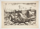 Artist: b'Courier, Jack.' | Title: b'Scrap metal Whyalla.' | Technique: b'lithograph, printed in black ink, from one stone [or plate]'