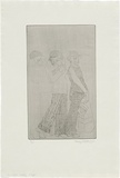 Artist: WALKER, Murray | Title: Three women waiting. | Date: 1973 | Technique: etching, printed in black ink, from one plate