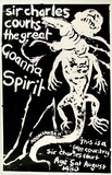 Artist: Gibb, Viva Jillian. | Title: Sir Charles Courts the great Goanna Spirit. Noonkanbah. | Date: 1980 | Technique: screenprint, printed in black ink, from one stencil