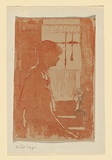 Artist: b'Teague, Violet.' | Title: b'Jean' | Date: c.1904 | Technique: b'woodcut, printed in sepia ink, from one block'