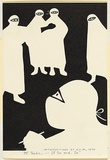 Artist: Thake, Eric. | Title: Greeting card: Christmas (Mr Thake - Dr So and So Introductions at RCH) | Date: 1959 | Technique: linocut, printed in black ink, from one block
