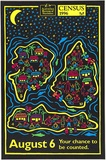 Title: b'Census 96- Torres Straight Islander Remote Area' | Date: 1996 | Technique: b'screenprint, printed colour, from seven stencils'