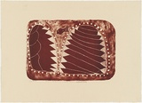 Artist: b'Purdie, Shirley.' | Title: b'Barramundi dreaming Lissadell country' | Date: 1996 | Technique: b'lithograph, printed in red ochre ink, from one stone'