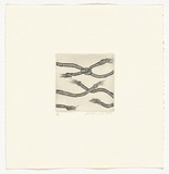 Artist: b'Russell, Julie.' | Title: b'not titled [knots]' | Date: 1979 | Technique: b'etching, printed in black ink with plate-tone, from one plate'