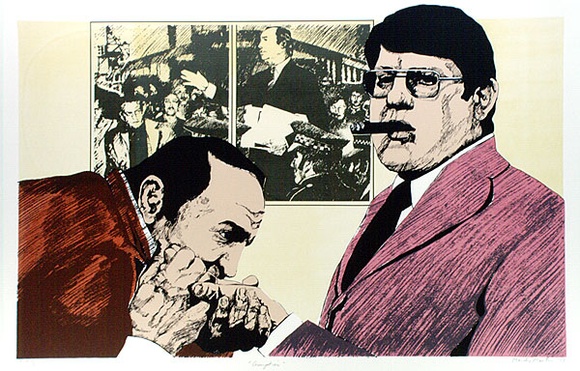 Artist: Martin, Mandy. | Title: Corruption | Date: 1977 | Technique: screenprint, printed in colour, from multiple stencils | Copyright: © Mandy Martin. Licensed by VISCOPY, Australia