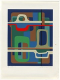Artist: Croston, Doug | Title: Grid 2. | Date: 1981 | Technique: screenprint, printed in colour, from seven screens