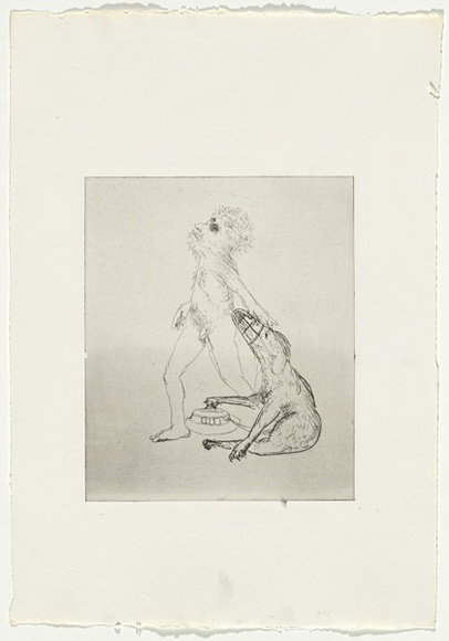 Artist: b'BOYD, Arthur' | Title: b'Colour blind.' | Date: 1970 | Technique: b'etching, printed in black ink, from one plate' | Copyright: b'Reproduced with permission of Bundanon Trust'