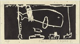 Artist: b'Cape Barren Island Primary School.' | Title: b'Untitled' | Date: 1996 | Technique: b'linocut, printed in black ink, from one block'