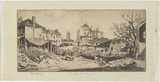 Artist: b'LINDSAY, Lionel' | Title: b'The Rocks, from Princes Street' | Date: 1931 | Technique: b'etching, printed in brown ink with plate-tone, from one plate' | Copyright: b'Courtesy of the National Library of Australia'