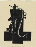 Artist: Thake, Eric. | Title: Crucifixion. | Date: 1936 | Technique: linocut, printed in black ink, from one block
