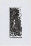 Artist: b'Fountain, Janet.' | Title: bLeanne's ugg boots. | Date: 1997 | Technique: b'linocut, printed in black ink, from one block'