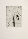 Artist: MADDOCK, Bea | Title: Remembering. | Date: December 1966 | Technique: drypoint, printed in black ink, from one copper plate
