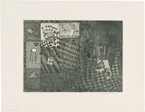 Artist: b'WALKER, Murray' | Title: b'Once upon a time.' | Date: 1970 | Technique: b'etching and aquatint, printed in black ink, from one plate'