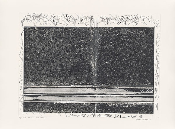 Artist: b'MEYER, Bill' | Title: bMomma don't allow | Date: 1981 | Technique: b'photo-etching, aquatint, drypoint, printed in black ink, from one zinc plate (mitsui pre-coated)' | Copyright: b'\xc2\xa9 Bill Meyer'