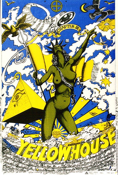 Artist: b'EARTHWORKS POSTER COLLECTIVE' | Title: b'Summer show at the Yellow House' | Date: 1972 | Technique: b'screenprint, printed in colour, from multiple stencils'