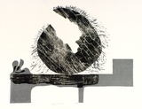 Artist: b'WICKS, Arthur' | Title: b'Resting serenely' | Date: 1966 | Technique: b'screenprint, printed in colour, from multiple stencils; woodcut'
