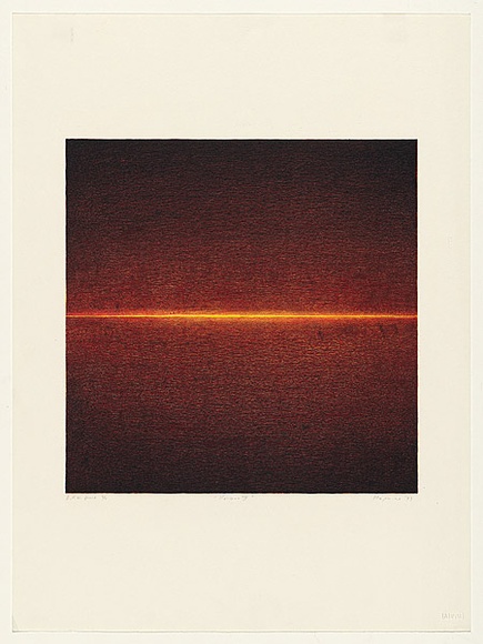 Artist: b'Maguire, Tim.' | Title: b'Horizon III' | Date: 1993 | Technique: b'lithograph, printed in colour, from three plates' | Copyright: b'\xc2\xa9 Tim Maguire'