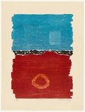 Artist: b'KING, Grahame' | Title: b'Red and blue' | Date: 1973 | Technique: b'lithograph, printed in colour, from five stones [or plates]'