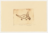 Artist: b'Napaltjarri, Eileen.' | Title: b'Ninu' | Date: 2004 | Technique: b'drypoint etching, printed in brown ink, from one perspex plate'