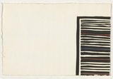 Title: b'not titled [striped rectangular form]' | Date: 1988 | Technique: b'linocut, printed in colour, from multiple blocks'