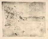 Artist: BOYD, Arthur | Title: (Landscape with birds). | Date: 1960-70 | Technique: etching, printed in black ink, from one plate | Copyright: Reproduced with permission of Bundanon Trust