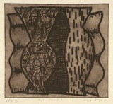 Artist: b'Lincoln, Kevin.' | Title: b'Two vases I' | Date: 1989 | Technique: b'etching, printed in black ink, from one stone'