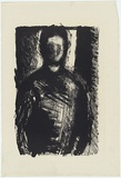 Artist: b'MADDOCK, Bea' | Title: b'Self portrait' | Date: 1961 | Technique: b'lithograph worked in crayon and touche, printed in black ink, from one stone'