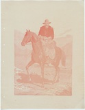 Artist: b'Calvert, Samuel.' | Title: b'The prospector.' | Date: 1883 | Technique: b'wood-engraving, printed in light red ink, from one block'