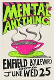 Artist: b'WORSTEAD, Paul' | Title: b'Mental as anything - Enfield Boulevard' | Date: 1980 | Technique: b'screenprint, printed in colour, from three stencils' | Copyright: b'This work appears on screen courtesy of the artist'