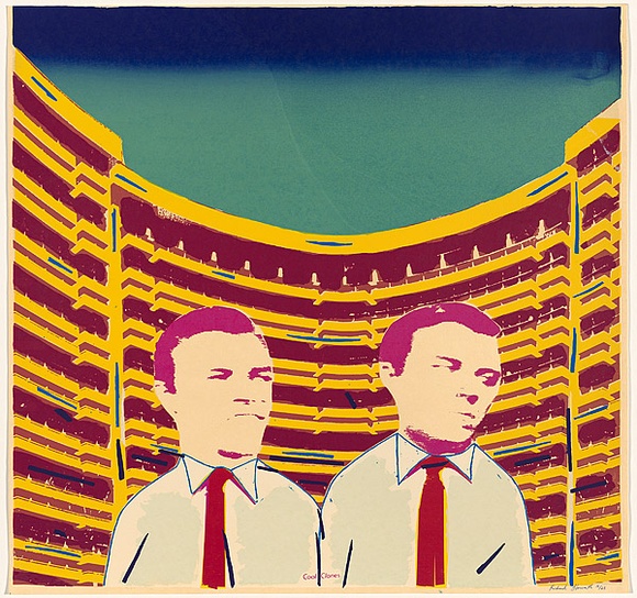 Title: b'Cool clones' | Date: c.1980-81 | Technique: b'screenprint, printed in colour, from multiple stencils'