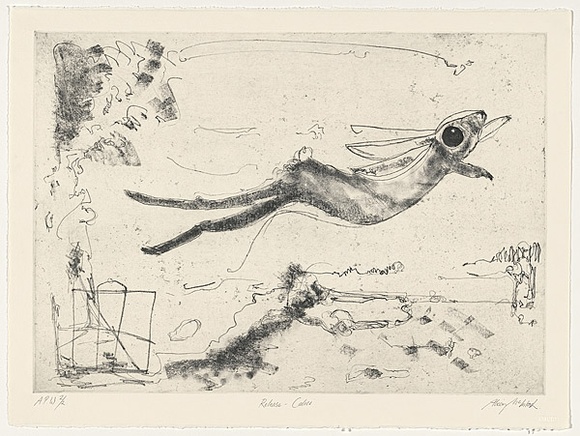 Artist: b'McIntosh, Alison.' | Title: b'Release - Calici' | Date: 1996, December | Technique: b'etching, printed in black ink, from one plate'