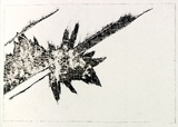 Artist: Roberts, Neil. | Title: Eruptions 11 | Date: 1991 | Technique: pigment-transfer, printed in brown ink, from one bitumen paper plate