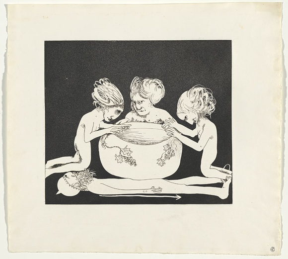 Artist: b'BOYD, Arthur' | Title: bThe women's vow. | Date: (1970) | Technique: b'etching and aquatint, printed in black ink, from one plate' | Copyright: b'Reproduced with permission of Bundanon Trust'