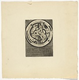Artist: b'SELLBACH, Udo' | Title: b'(Amongst...)' | Date: (1967) | Technique: b'etching, embossing printed in black ink, from one  plate, with plate-tone'