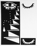 Artist: b'Smith, Lisa.' | Title: b'Postcard (no.2)' | Date: 1990 | Technique: b'screenprint, printed in black ink, from one stencil'