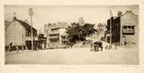 Artist: b'LINDSAY, Lionel' | Title: b'Old Miller Street, Sydney' | Date: 1925 | Technique: b'etching, printed in black ink with plate-tone, from one plate' | Copyright: b'Courtesy of the National Library of Australia'