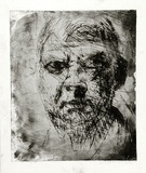 Artist: BOYD, Arthur | Title: Self portrait. | Date: (1962-63) | Technique: etching, printed in black ink, from one plate | Copyright: Reproduced with permission of Bundanon Trust