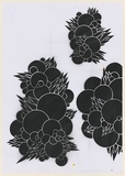 Artist: b'CIVIL,' | Title: b'Lightning clouds.' | Date: 2003 | Technique: b'stencil, printed in black ink, from one stencil'