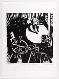 Artist: Forbes, Rodney. | Title: Innocence and danger. | Date: 1988 | Technique: linocut, printed in black ink, from one block