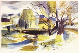 Artist: b'Jack, Kenneth.' | Title: b'Tarago River, Rokeby' | Date: 1960 | Technique: b'lithograph, printed in colour, from six zinc plates' | Copyright: b'\xc2\xa9 Kenneth Jack. Licensed by VISCOPY, Australia'