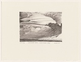 Artist: Elliott, Fred W. | Title: Lenticular cloud, Heard Island, 1953 | Date: 1997, February | Technique: photo-lithograph, printed in black ink, from one stone | Copyright: By courtesy of the artist