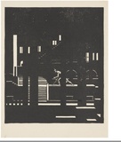 Artist: Waller, M. Napier. | Title: The labyrinth. | Date: 1932 | Technique: linocut, printed in black ink, from one block