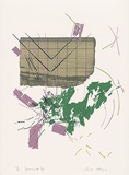 Artist: MEYER, Bill | Title: Squaring the Gap | Date: 1981 | Technique: screenprint, printed in seven colours, from five screens (photo images and direct emulsion) | Copyright: © Bill Meyer