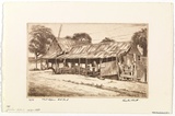 Artist: b'PLATT, Austin' | Title: b'Post Office, Hill End' | Date: 1977 | Technique: b'etching, printed in black ink, from one plate'