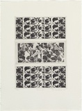 Artist: MADDOCK, Bea | Title: Funeral V | Date: 1971, September | Technique: photo-etching and aquatint, printed in black ink, from three plates